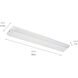 4U Series LED 120 LED Integrated 30 inch Textured White LED Under Cabinet