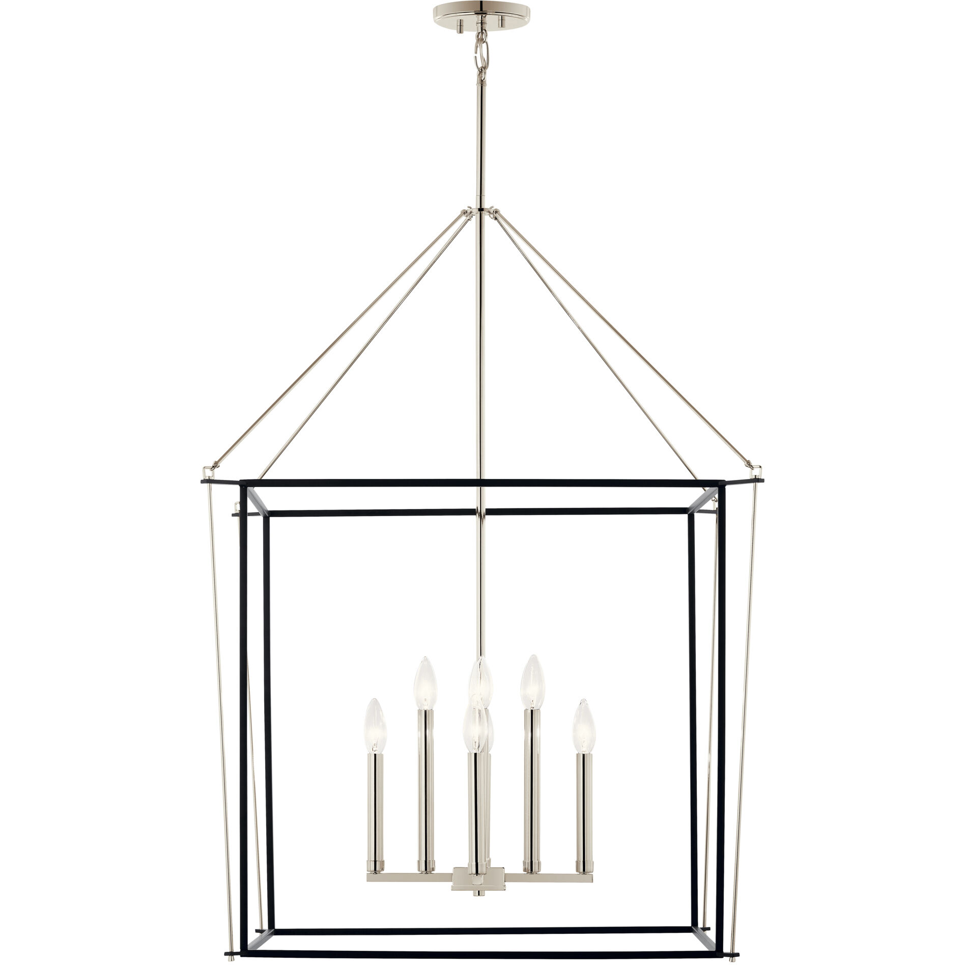 Eisley 8 Light 28.25 inch Polished Nickel Foyer Pendant Ceiling Light