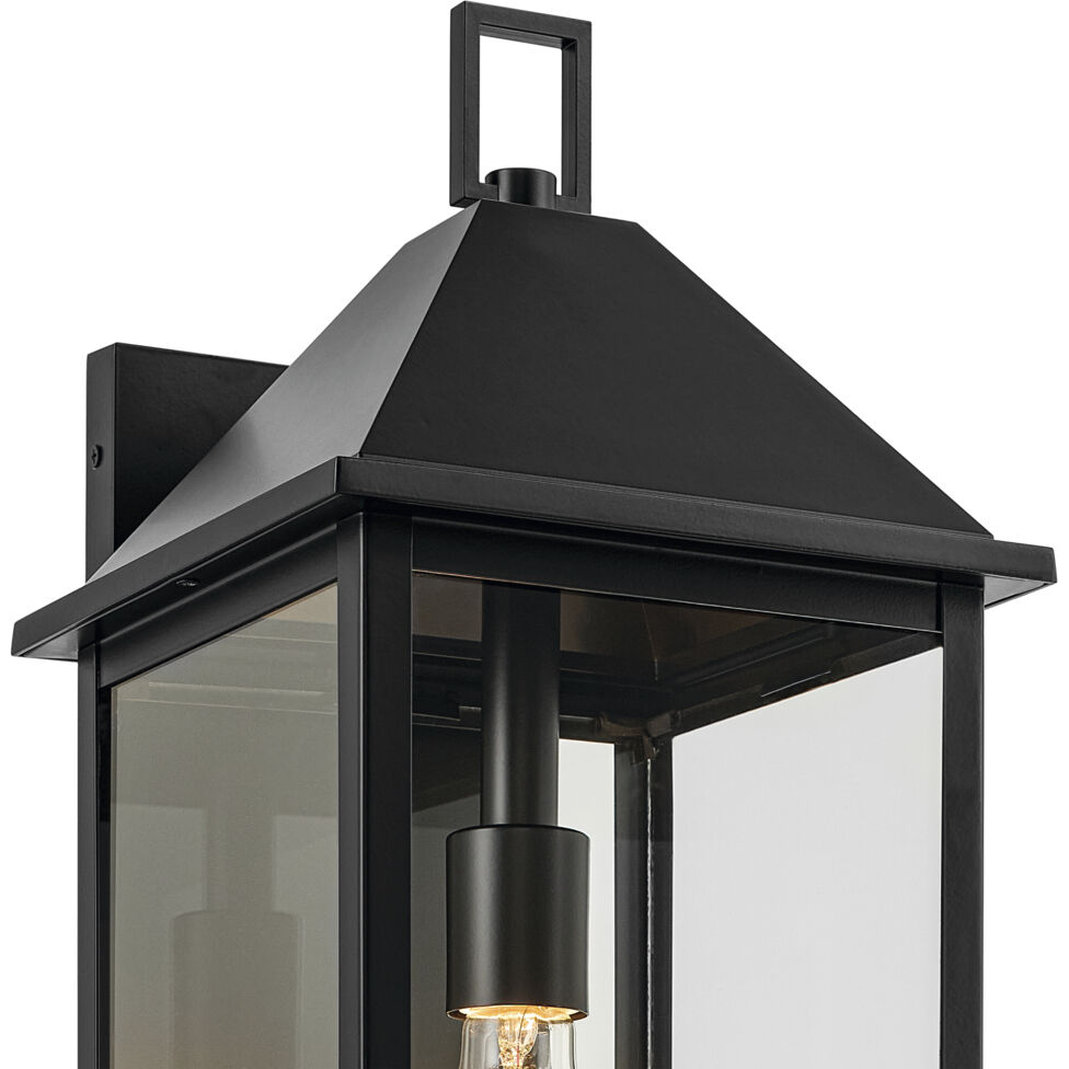 Prin 1 Light 22 inch Black Outdoor Wall Light, Large