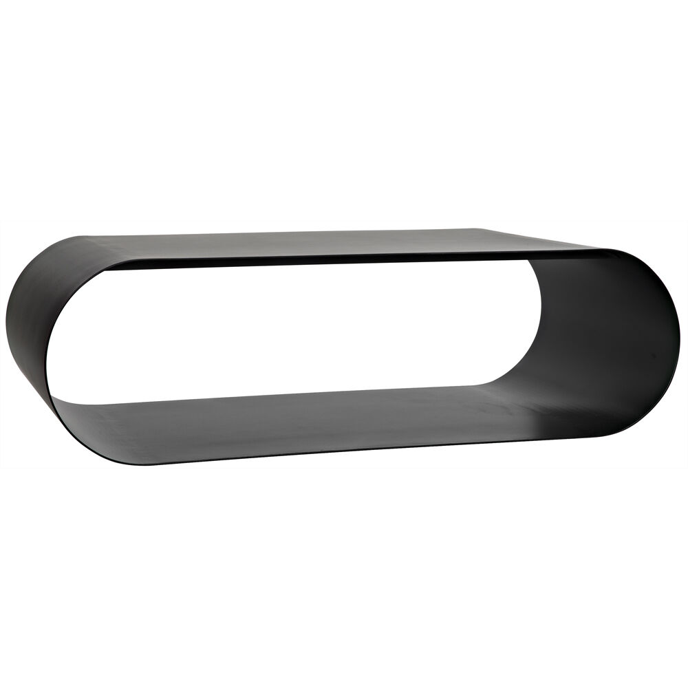 Hera 48 X 24 inch Matte Black Coffee Table