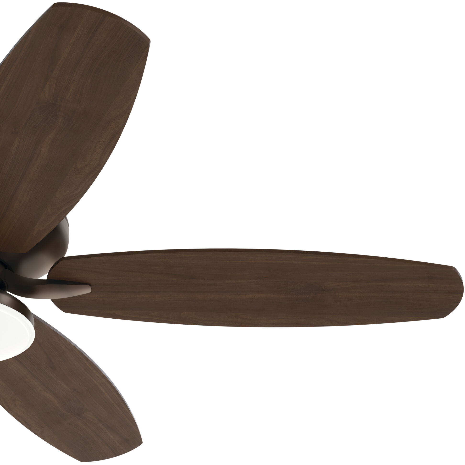 Renew Designer 52 inch Satin Natural Bronze with Walnut Blades Ceiling Fan