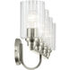 Gioe 4 Light 32.25 inch Brushed Nickel Vanity Light Wall Light