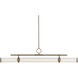 Riven LED 8 inch Champagne Bronze Chandelier Linear Ceiling Light