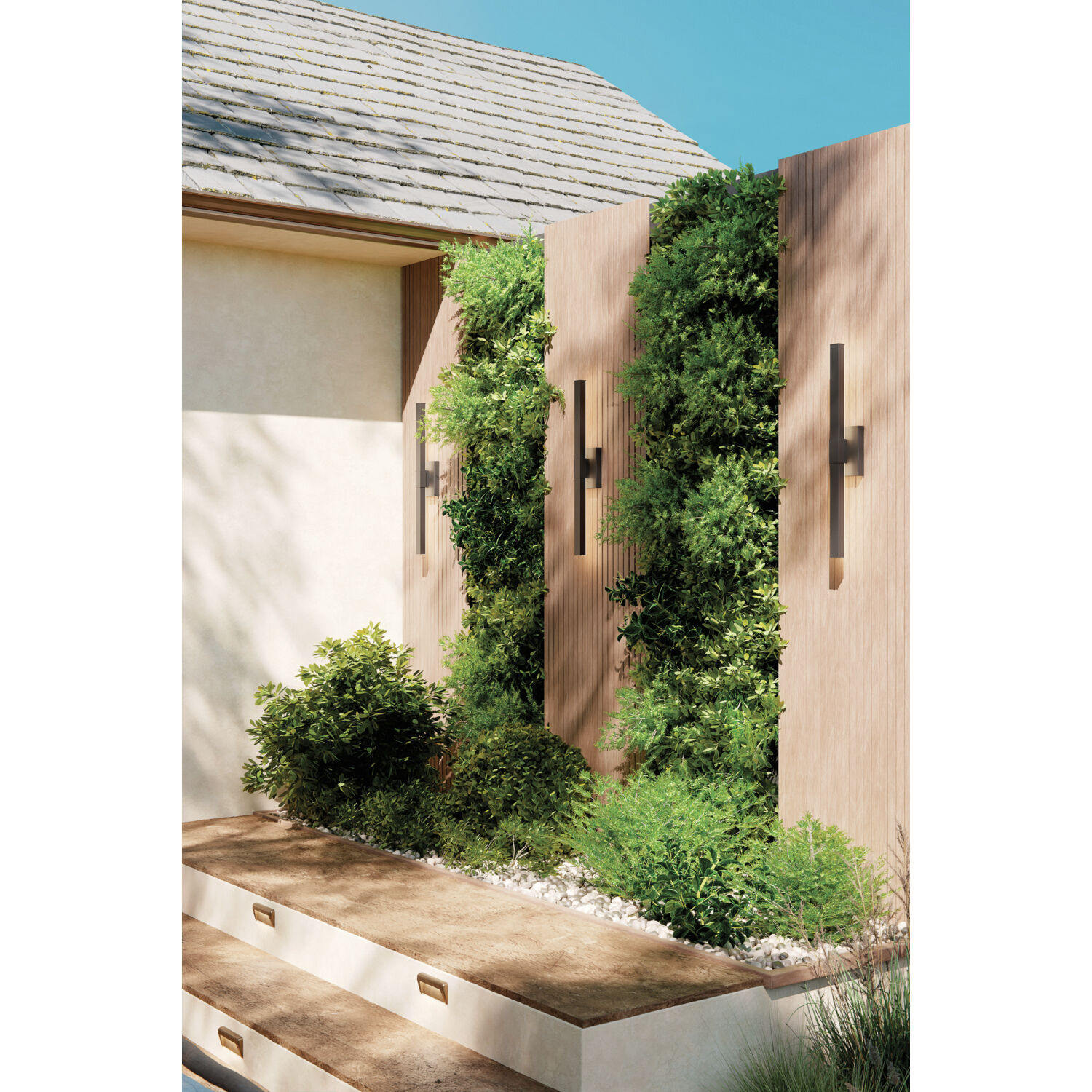 Nocar LED 30 inch Black Textured Outdoor Wall, Large