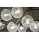 Silvarious 12 Light 26.75 inch Champagne Bronze Chandelier/Semi Flush Ceiling Light