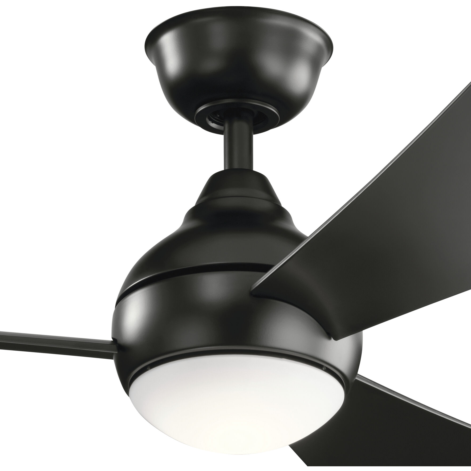 Sola 44 inch Satin Black Ceiling Fan
