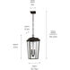 Mathus 2 Light 10.75 inch Olde Bronze Outdoor Hanging Pendant
