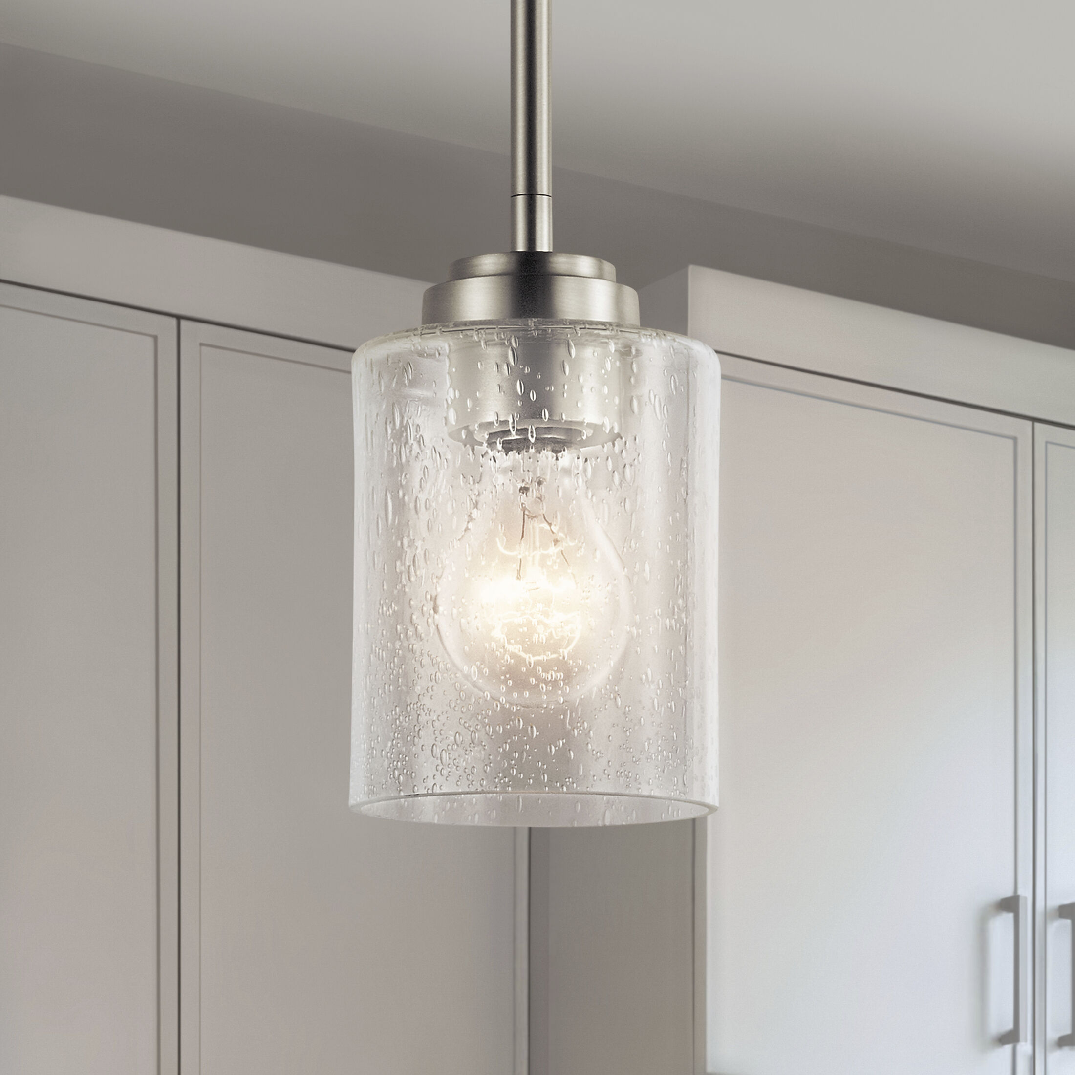 Winslow 1 Light 4.25 inch Brushed Nickel Mini Pendant Ceiling Light