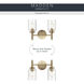 Madden 2 Light 14.25 inch Champagne Bronze Wall Mount Bath Wall Light, 2 Arm