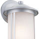 Lombard 1 Light 16.5 inch Brushed Aluminum Outdoor Wall Sconce, Large