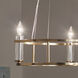 Rosalind 3 Light 19.5 inch Brushed Natural Brass Chandelier Ceiling Light