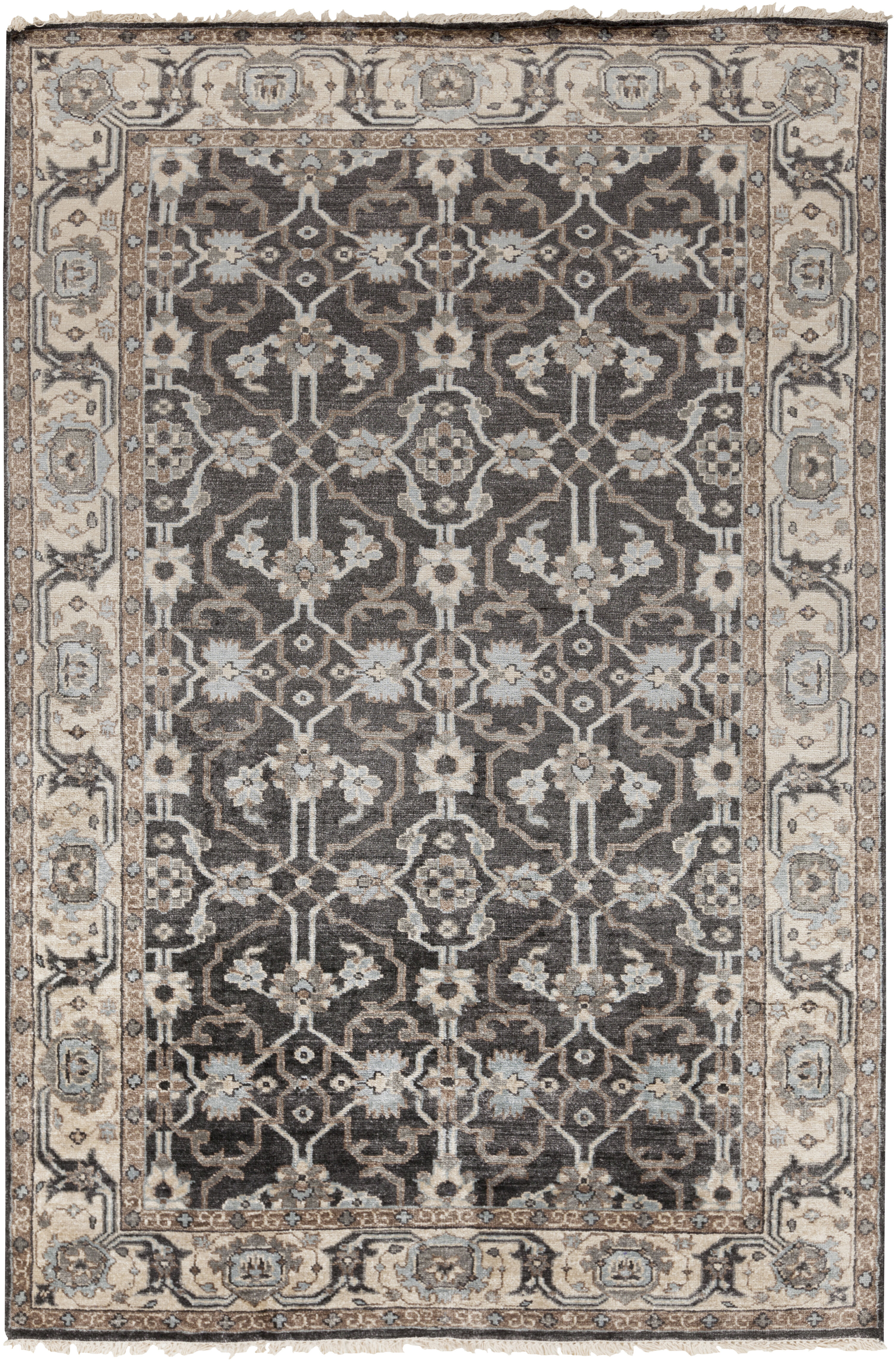 Farrar 108 X 72 inch Black Rug, Rectangle