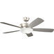 Skye 54 inch Brushed Nickel with Silver Blades Ceiling Fan