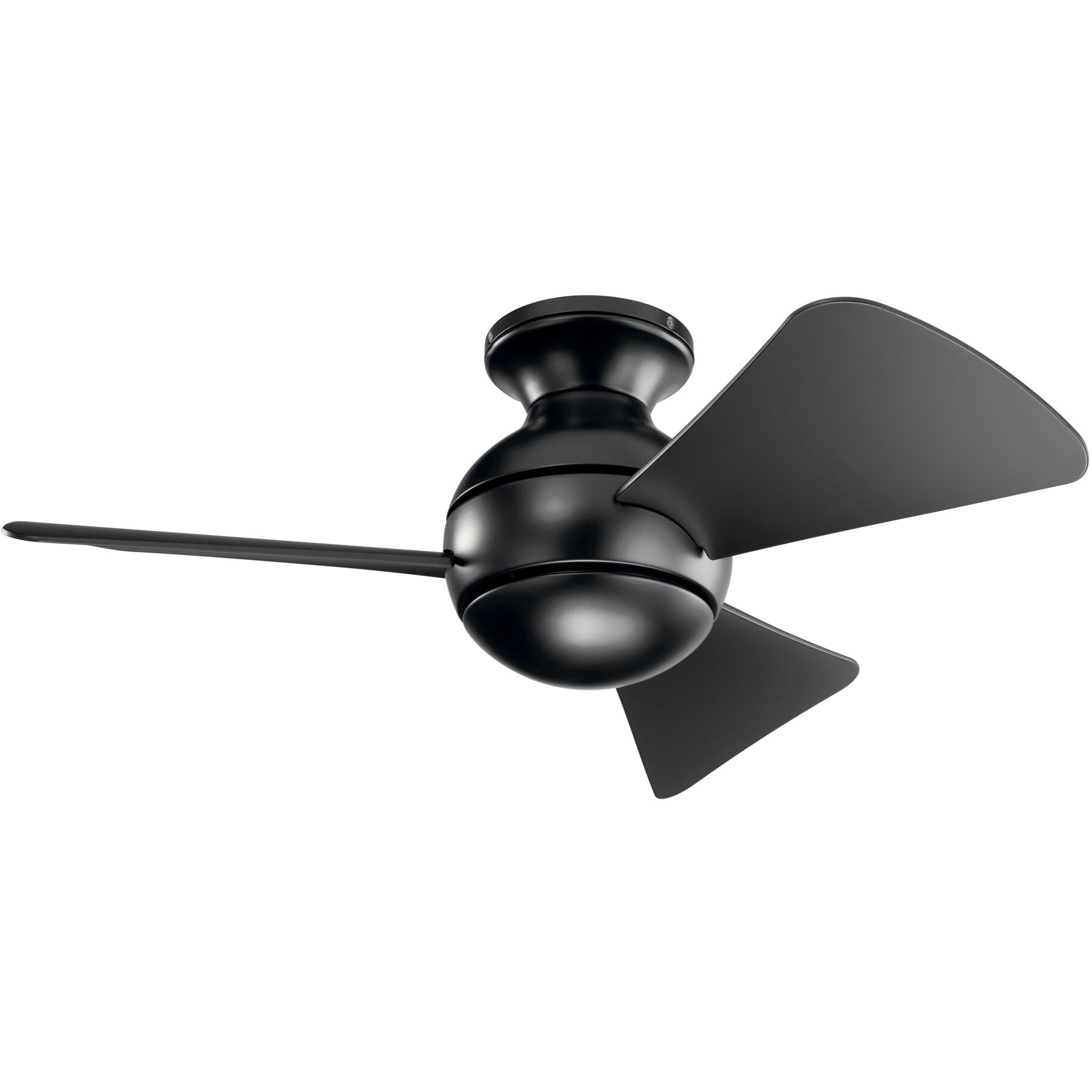 Sola 34 inch Satin Black Ceiling Fan