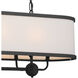 Homestead Heddle 8 Light 13 inch Textured Black Chandelier Ceiling Light, Heddle