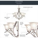 Dover 5 Light 24 inch Brushed Nickel Chandelier 1 Tier Medium Ceiling Light, Medium