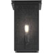 Arkville 1 Light 14 inch Textured Black Outdoor Wall Light, Medium