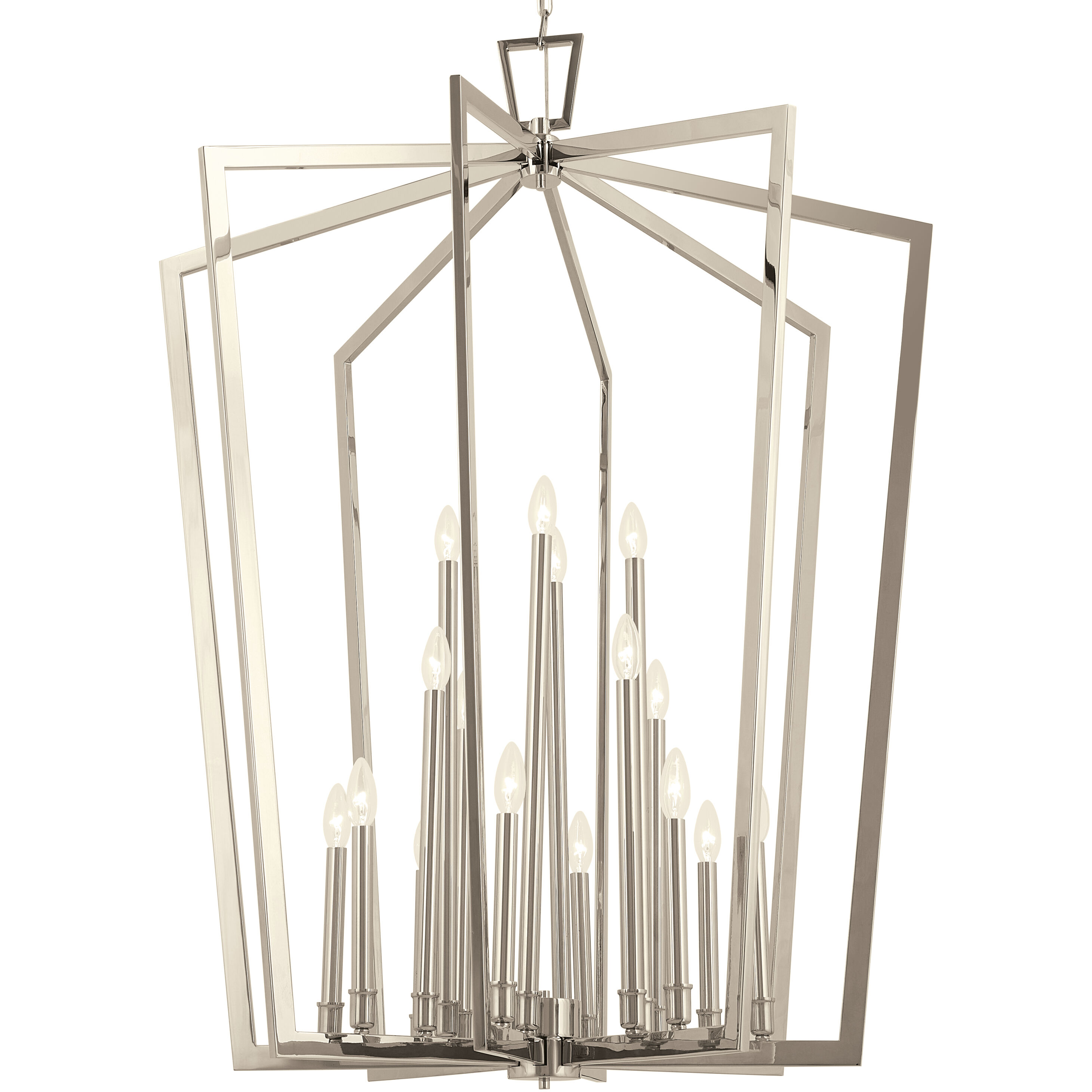 Abbotswell 16 Light Polished Nickel Pendant Ceiling Light