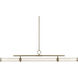 Riven LED 8 inch Champagne Bronze Chandelier Linear Ceiling Light