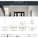 Stamos 5 Light Brushed Nickel Chandelier Ceiling Light, Medium, 1 Tier