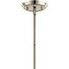 Alvaro 6 Light Polished Nickel Chandelier Ceiling Light, 1 Tier Medium