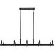 Erzo 10 Light 12.75 inch Black Chandelier Ceiling Light, Single