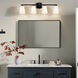 Marant 4 Light 33.25 inch Black Vanity Light Wall Light