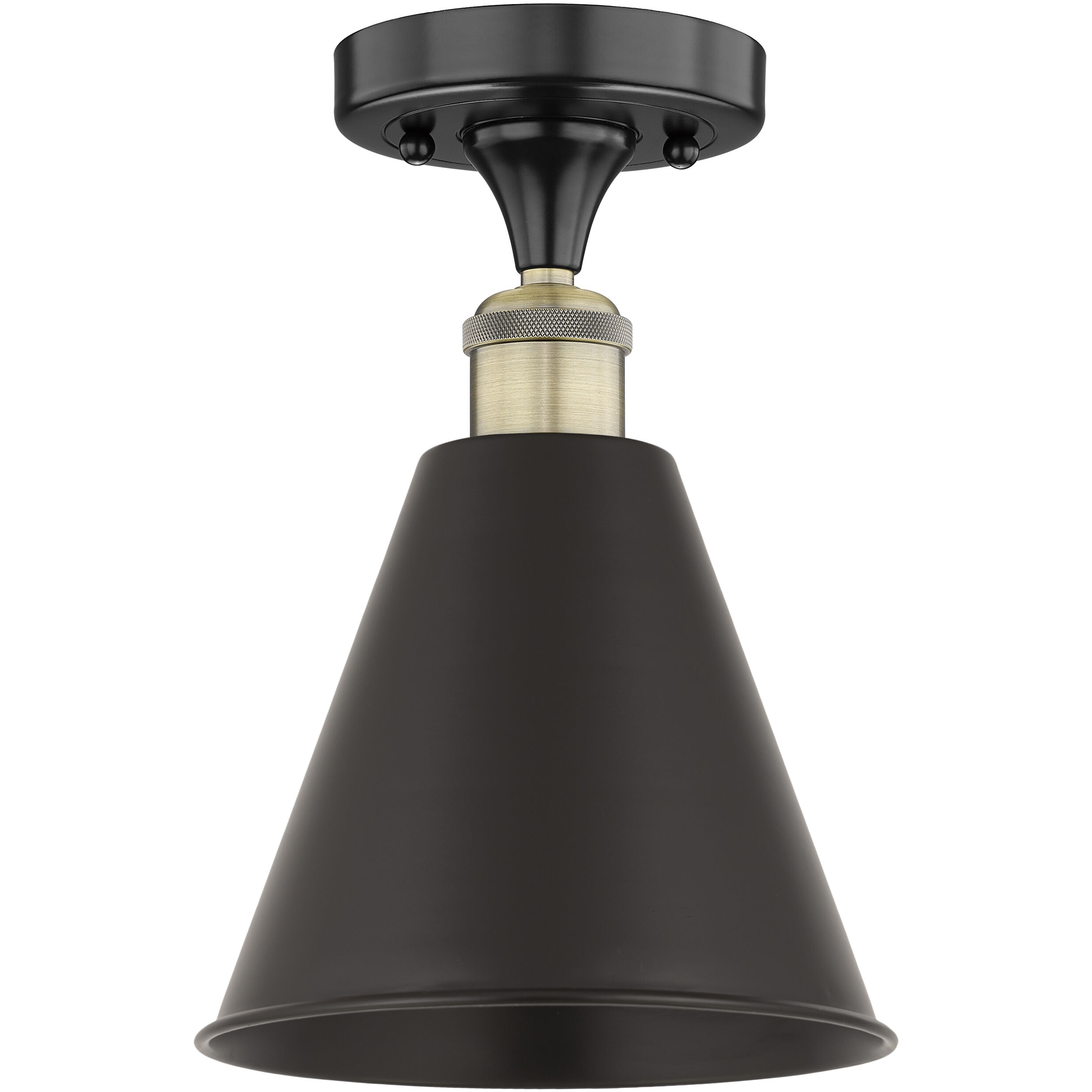 Ballston Cone 1 Light 8.00 inch Semi-Flush Mount