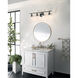 Everett 4 Light 34.25 inch Black Bath Vanity Light Wall Light
