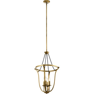 Thisbe 4 Light 18 inch Natural Brass Large Foyer Pendants Ceiling Light, Large