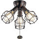 Accessory LED LED Integrated Oil Brushed Bronze Fan Light Kits