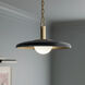 Kurio 1 Light Black Pendant Ceiling Light