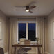 Volos 48 inch Satin Natural Bronze with Walnut Blades Ceiling Fan