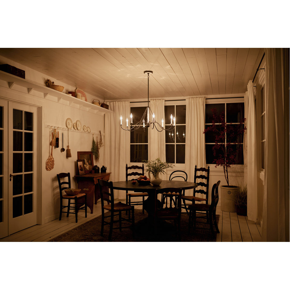 Homestead Freesia 8 Light 38 inch Anvil Iron Chandelier Ceiling Light