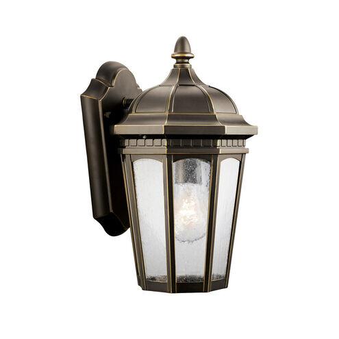 Courtyard 1 Light 11 inch Rubbed Bronze Outdoor Wall, Small