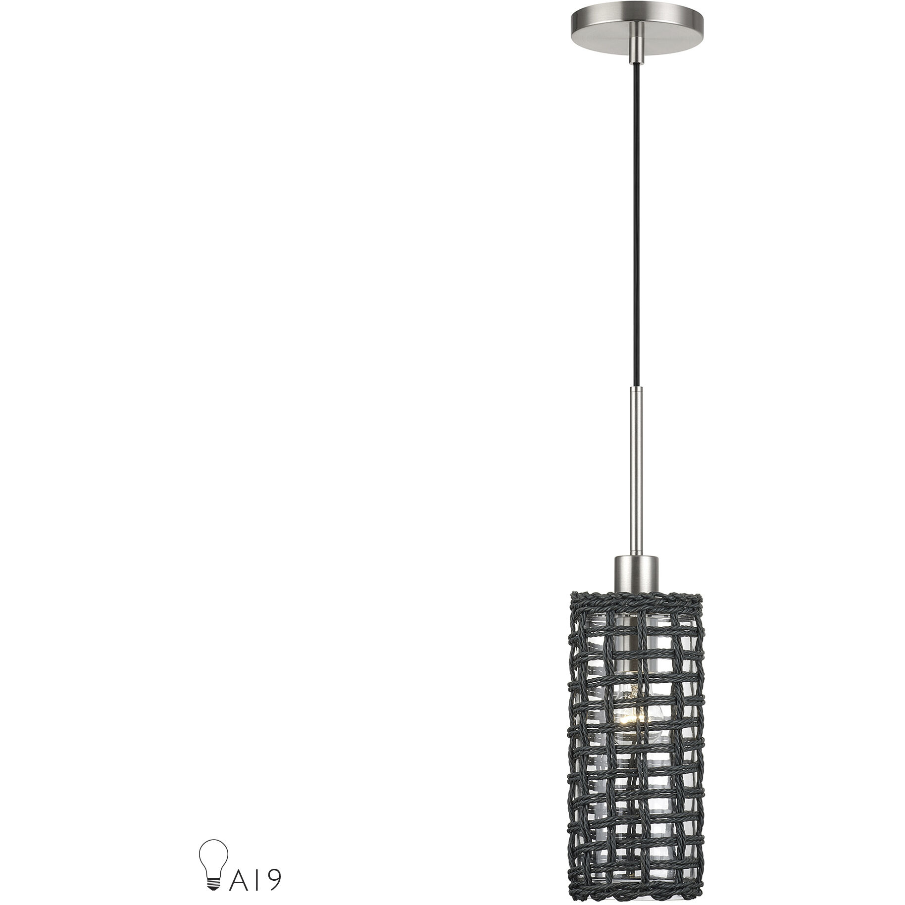 Twinewell 1 Light 5.13 inch Mini Pendant