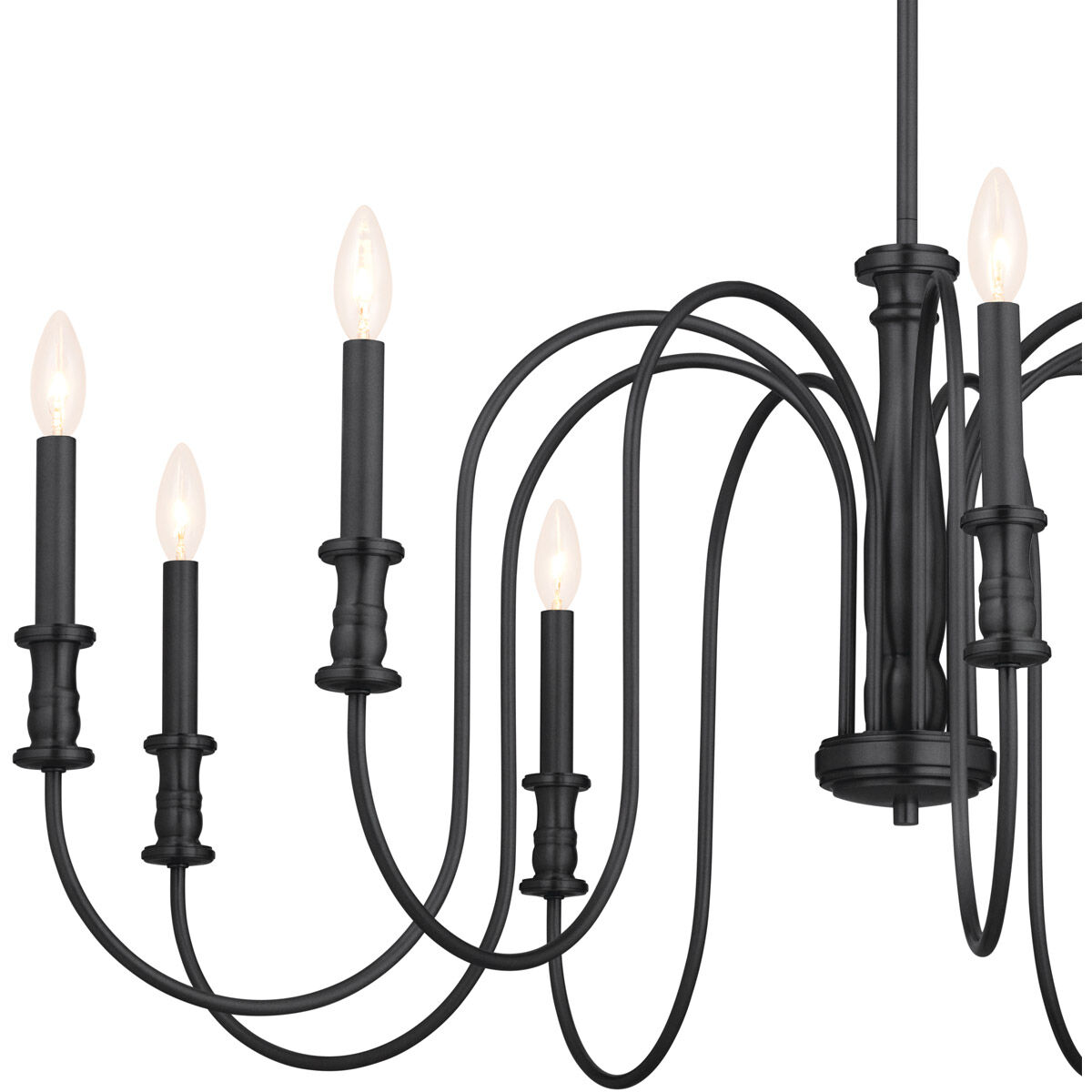Homestead Karthe 9 Light 42 inch Black Chandelier Ceiling Light