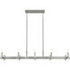Erzo 10 Light 12.75 inch Satin Nickel Chandelier Ceiling Light, Single