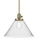 Avery 1 Light Natural Brass Pendant Ceiling Light