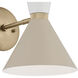 Phix LED 8.75 inch Champagne Bronze with Greige and White Wall Sconce Wall Light
