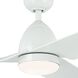 Fit 54 inch White Ceiling Fan