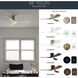 Volos 48 inch Matte White Ceiling Fan