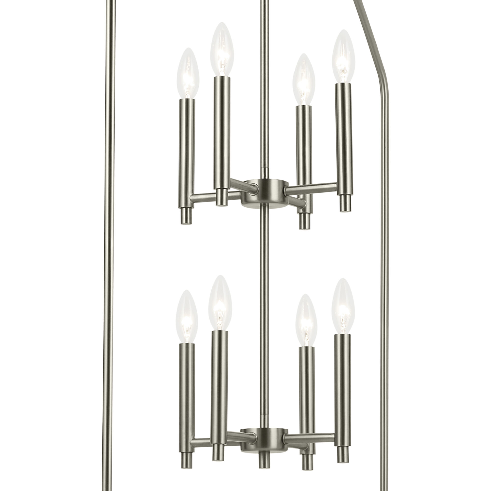 Madden 8 Light 24.25 inch Brushed Nickel Large Foyer Pendant Ceiling Light