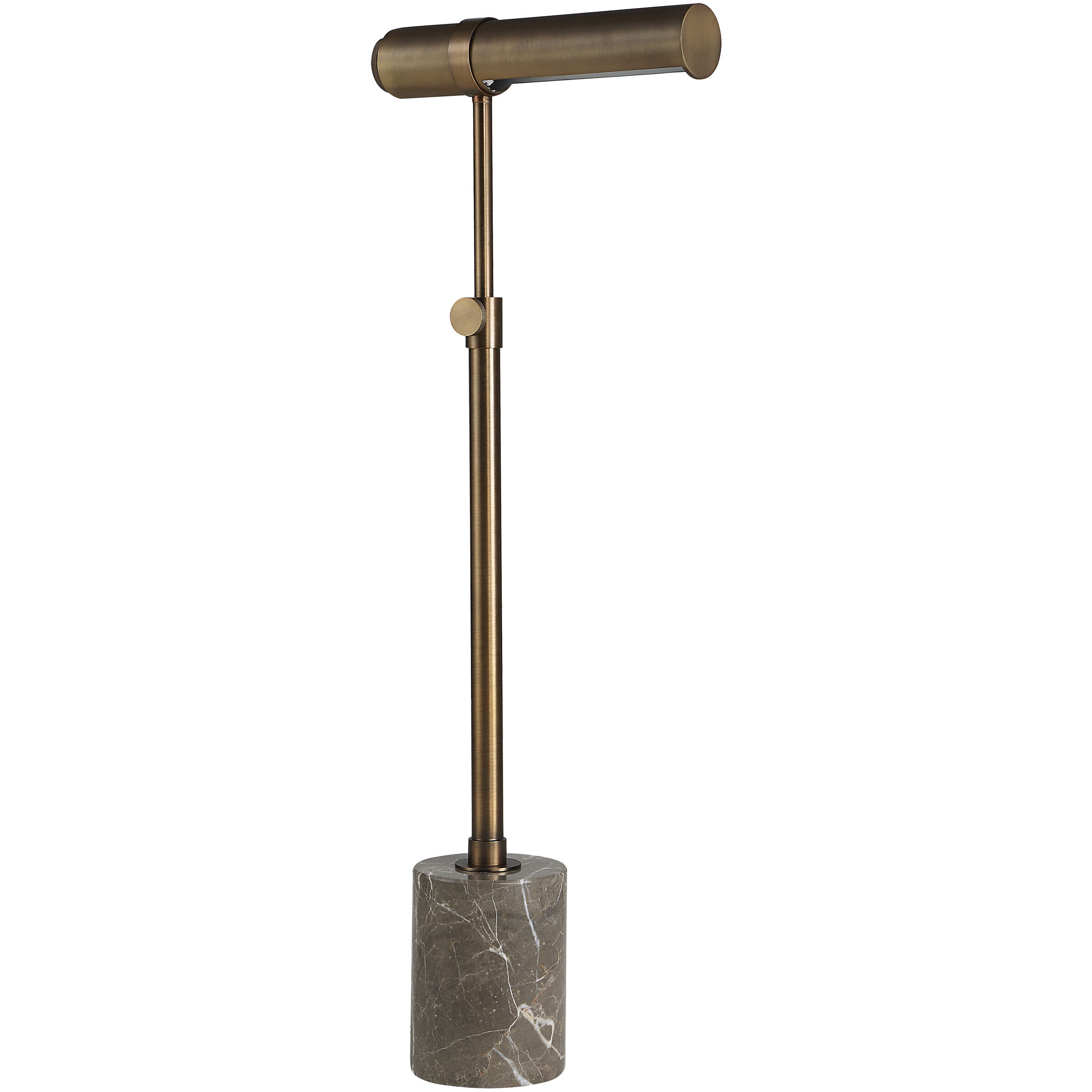 Gusle 55 inch Dark Antique Brushed Bronze Floor Lamp Portable Light