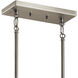 Valserrano 3 Light 5 inch Brushed Nickel Chandelier Linear (Single) Ceiling Light, Single