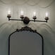 Winslow 4 Light 30 inch Black Wall Mt Bath 4 Arm Wall Light