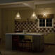 Everly 1 Light Natural Brass Pendant Ceiling Light in Clear Seeded