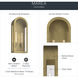 Marea 2 Light 25 inch Natural Brass Outdoor Wall Light