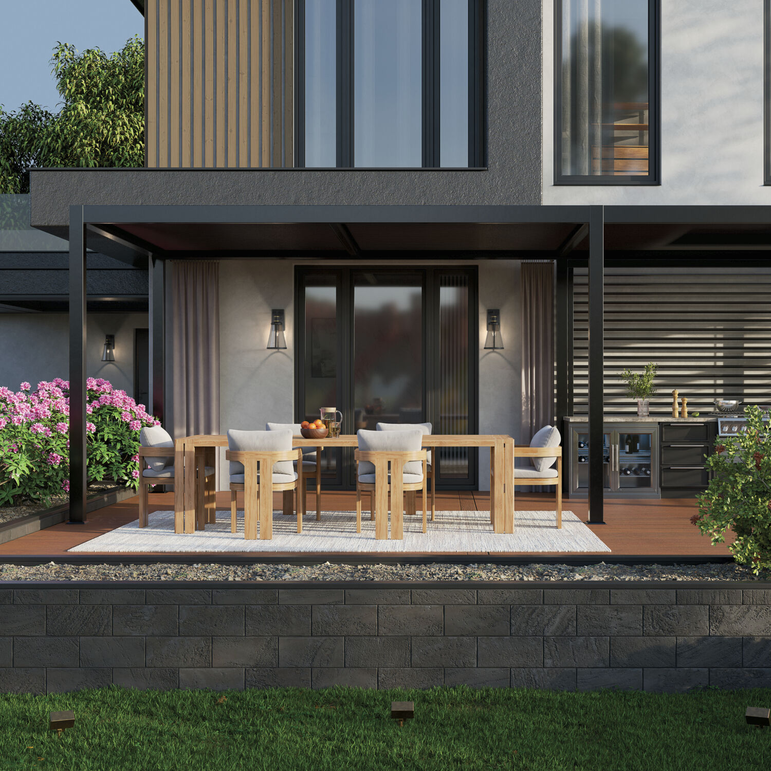 Talman 1 Light 18 inch Black Textured Outdoor Wall, Medium