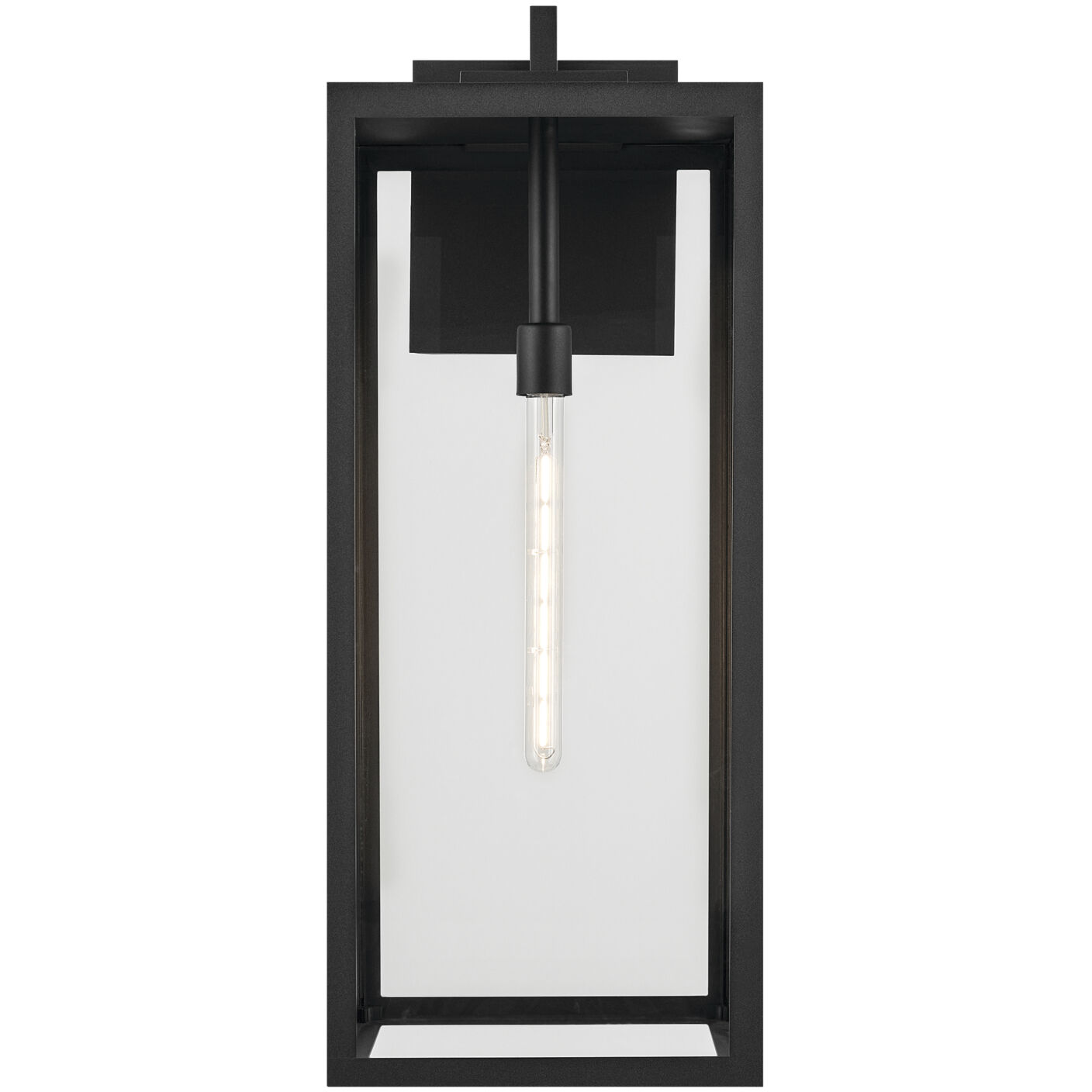 Branner 1 Light 30 inch Black Textured Outdoor Wall, X-Large